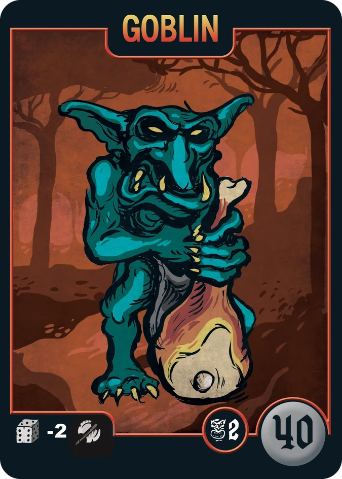 La carta del monstruo Goblin