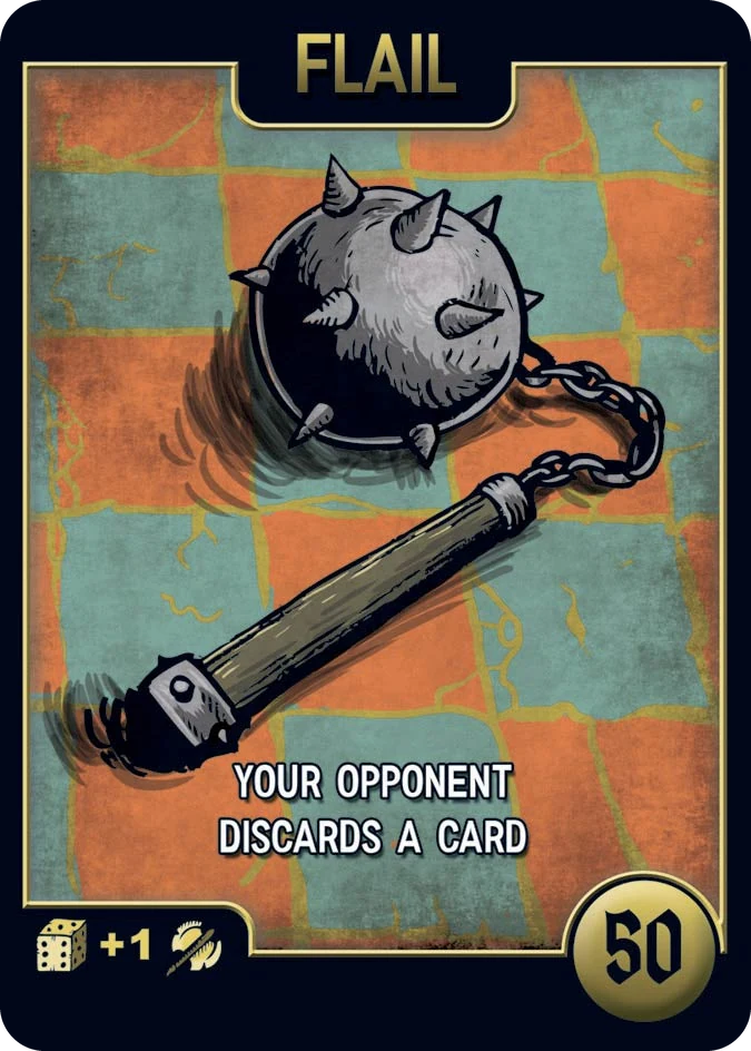 La carta de arma Flail