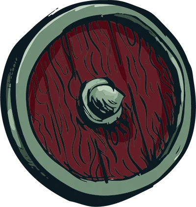 Un escudo de madera